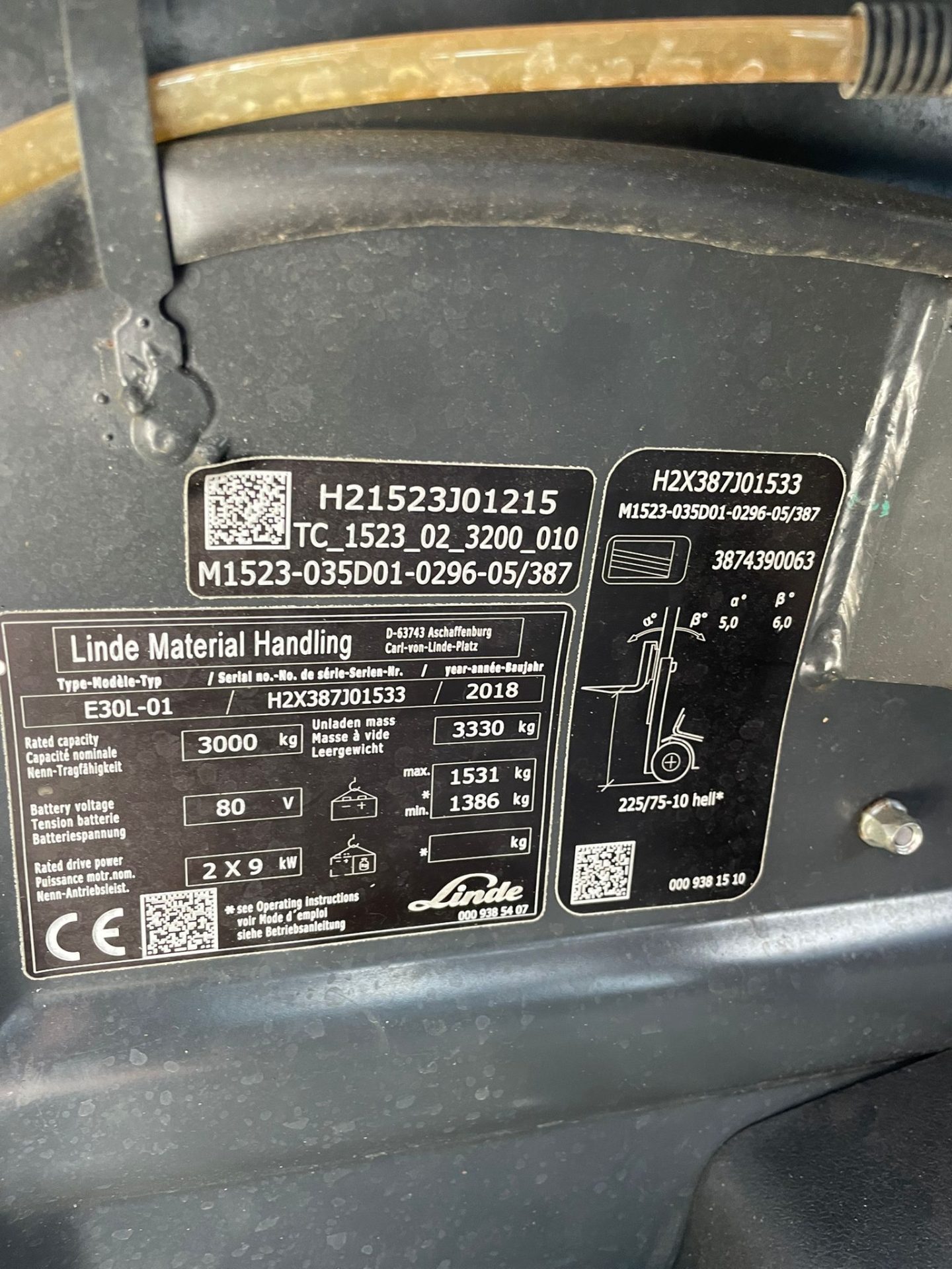 Linde E30L-01 elektrische heftruck 3.000 kg met vorkversteller – foto 8 van 9